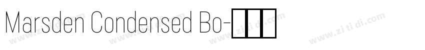 Marsden Condensed Bo字体转换